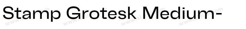 Stamp Grotesk Medium字体转换